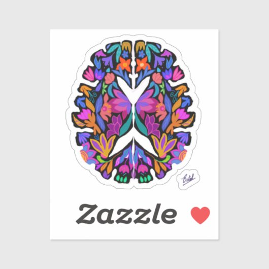 Brainy Custom-Cut Vinyl Sticker シール (シート)