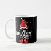 Brainy Gnome Christmas Family Matching Group Funny コーヒーマグカップ (左)