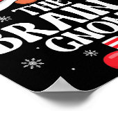 Brainy Gnome Christmas Family Matching Group Funny ポスター (角)