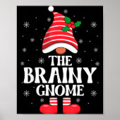 Brainy Gnome Christmas Family Matching Group Funny ポスター (正面)