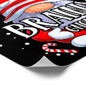 Brainy Gnome Christmas Pajamas Matching Family Gro ポスター (角)