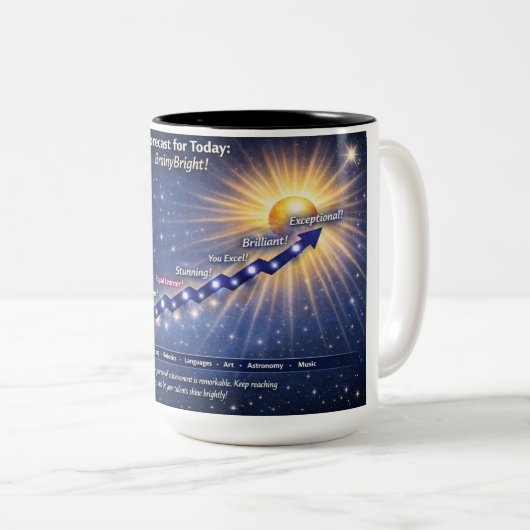 BrainyBright Weather!Mugs ツートーンマグカップ (正面右)