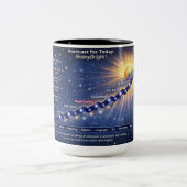 BrainyBright Weather!Mugs ツートーンマグカップ (中央)