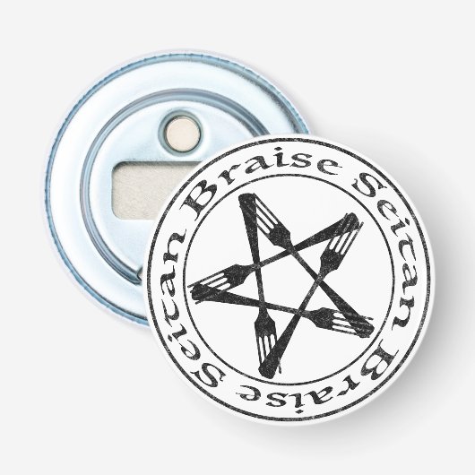 Braise Seitan Vegan Pentagram (dark version) 栓抜き (正面)