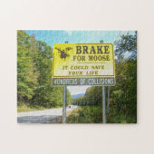 Brake for Moose Kancamagus Highway New Hampshire ジグソーパズル (横)
