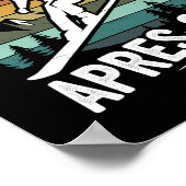 Brake Only For Apres-ski Skiing Ski Driving Ski Ri ポスター (角)