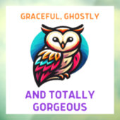 Bran Owl Nature’s Silent Beauty ウィンドウサイン (シート3)