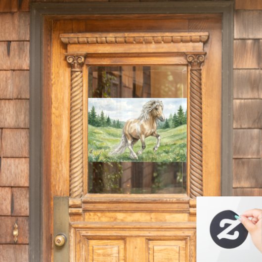 Brana Pinto Palomino Icelandic Watercolor ウィンドウサイン (ホームデコレーション)