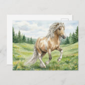 Brana Pinto Palomino Icelandic Watercolor ポストカード (正面/裏面)