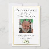 Branchエレガント Photoお祝いof Life 招待状 (正面)