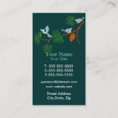Branchカラフル Business Cardテンプレート上のBird 名刺 (裏面)