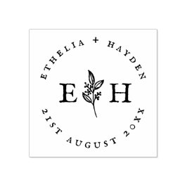 Branch 素朴 Outdoorの結婚日付とカップルの名前 ラバースタンプ