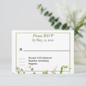 Branch Greeneryの素朴応答カード 出欠カード (スタンド正面)