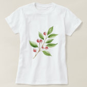  Branch with berries Tシャツ (デザイン正面)
