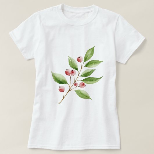  Branch with berries Tシャツ (デザイン正面)