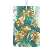 Branch with Golden Leaves Ginko Biloba カーエアーフレッシュナー (裏面)