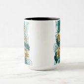 Branch with Golden Leaves Ginko Biloba マグカップ (中央)