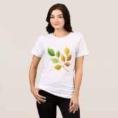 Branch with leaves トライブレンドＴシャツ (正面全面)