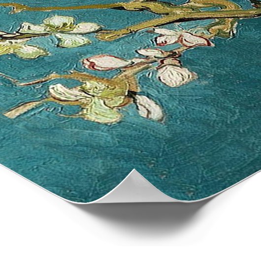Branches with Almond Blossom by Vincent Van Gogh ポスター (角)