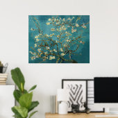 Branches with Almond Blossom by Vincent Van Gogh ポスター (ホームオフィス)