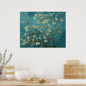Branches with Almond Blossom by Vincent Van Gogh ポスター (キッチン)