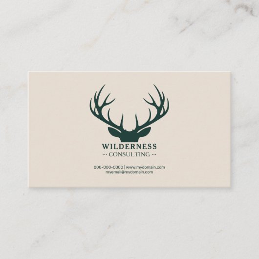 Branching Deer Antlers 名刺 (正面)