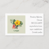 Brand Logo Text Template Business Cards 名刺 (正面)
