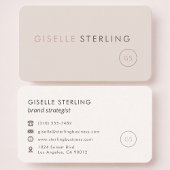 Brand Strategist Feminine Professional 名刺