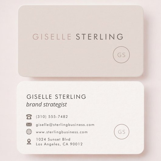 Brand Strategist Feminine Professional 名刺