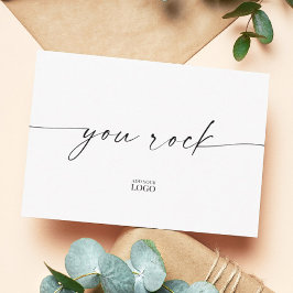 Branded モダン You Rock Thank You サンキューカード