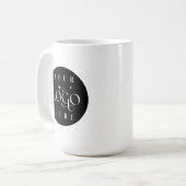 Branded Business Cup, Custom Logo コーヒーマグカップ (正面左)