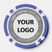 Branded Business Logo Company Poker Chips Template ポーカーチップ (裏面)