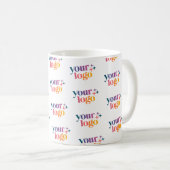 Branded Business Logo Pattern Mug コーヒーマグカップ (正面右)