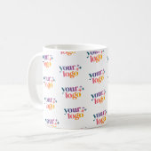 Branded Business Logo Pattern Mug コーヒーマグカップ (正面左)