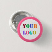 Branded Business Logo Promotional Button Example 缶バッジ (正面&裏面)