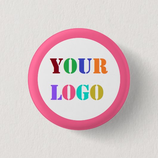 Branded Business Logo Promotional Button Example 缶バッジ (正面)