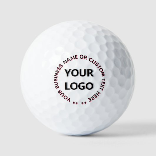 Branded Business Logo Stamps Golf Balls Template ゴルフボール (正面)