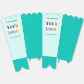 Branded Business Logo Text Popcorn Box Example フェイバーボックス (見開き)