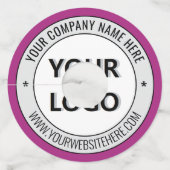 Branded Business Promotion Wine Glass Tags Example ワイングラスタグ (裏面)