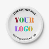 Branded Business Promotional Paper Plates Example ペーパープレート (正面)