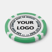 Branded Company Logo and Text Poker Chips Example ポーカーチップ (シングル)