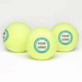 Branded Company Logo and Text Tennis Balls Example テニスボール (マルチ)