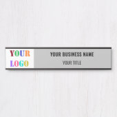 Branded Company Logo Name Business Office Template サインプレート (正面)