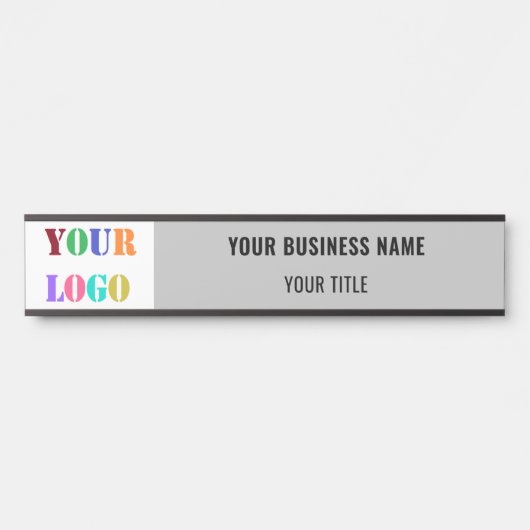 Branded Company Logo Name Business Office Template サインプレート (正面)