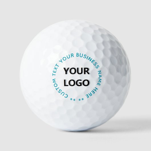 Branded Company Logo Text Stamp Golf Balls Example ゴルフボール (正面)
