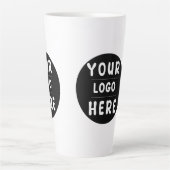 Branded Custom Logo or image for Business カフェラテマグ (正面)