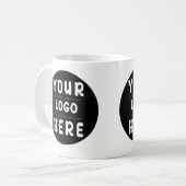 Branded Custom Logo or image for Business コーヒーマグカップ (正面左)
