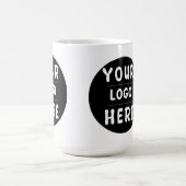 Branded Custom Logo or image for Business コーヒーマグカップ (中央)