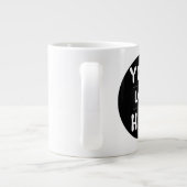 Branded Custom Logo or image for Business ジャンボコーヒーマグカップ (裏面)