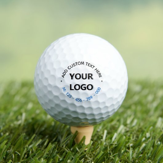 Branded Custom Logo Text Stamp Golf Balls Example ゴルフボール (インサイチュ 木)